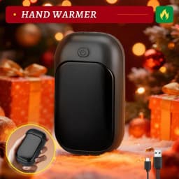 Magnetic Rechargeable Hand Warmer 2-Piece Set, Portable Handheld Heater, Men's Technology Gift, Essential for Winter