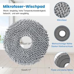 Wipes Mop for Roborock Saros 10R / Q Revo / Qrevo MaxV / Qrevo Master / Qrevo Slim / Qrevo Pro / Qrevo S Robot Vacuum Cleaner