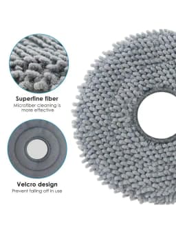 Wipes Mop for Roborock Saros 10R / Q Revo / Qrevo MaxV / Qrevo Master / Qrevo Slim / Qrevo Pro / Qrevo S Robot Vacuum Cleaner