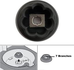 Blender Blade Drive Wheel 7 Gear for Monsieur Cuisine Plus SKMK 1200 C2 / C3 / D4 / E5 Guide Coupling 7T Wall Breaker Blade Head