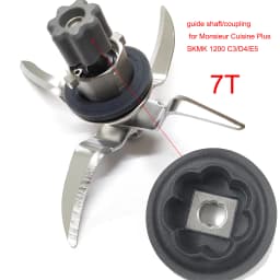 Blender Blade Drive Wheel 7 Gear for Monsieur Cuisine Plus SKMK 1200 C2 / C3 / D4 / E5 Guide Coupling 7T Wall Breaker Blade Head