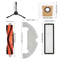 For Xiaomi Mi Robot Vacuum-Mop 2 Ultra STYTJ05ZHM Vacuum Cleaner Filter Dust Bags Mop Cloth Main Side Brush Parts Accessories