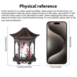 USB-Powered Air Humidifier, Modern Asian Decor, Mini Humidifier, 2 Spray Modes, Continuous/Mist Modes, Ideal Romantic Gift.