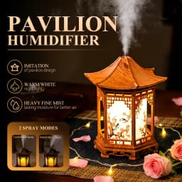 USB-Powered Air Humidifier, Modern Asian Decor, Mini Humidifier, 2 Spray Modes, Continuous/Mist Modes, Ideal Romantic Gift.