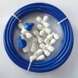 1/4 inch O.D. Length 32.8ft(10 meters) RO Water Tubing, Hose Pipe for RO Water purifiers System,+ 1/4 O.D quick connector 10pcs