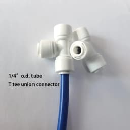 1/4 inch O.D. Length 32.8ft(10 meters) RO Water Tubing, Hose Pipe for RO Water purifiers System,+ 1/4 O.D quick connector 10pcs