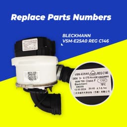 VSM-E25A0 BLECKMANN New 11001012000010 REG C146 Dishwasher Circulating Pump for Midea and Samsung