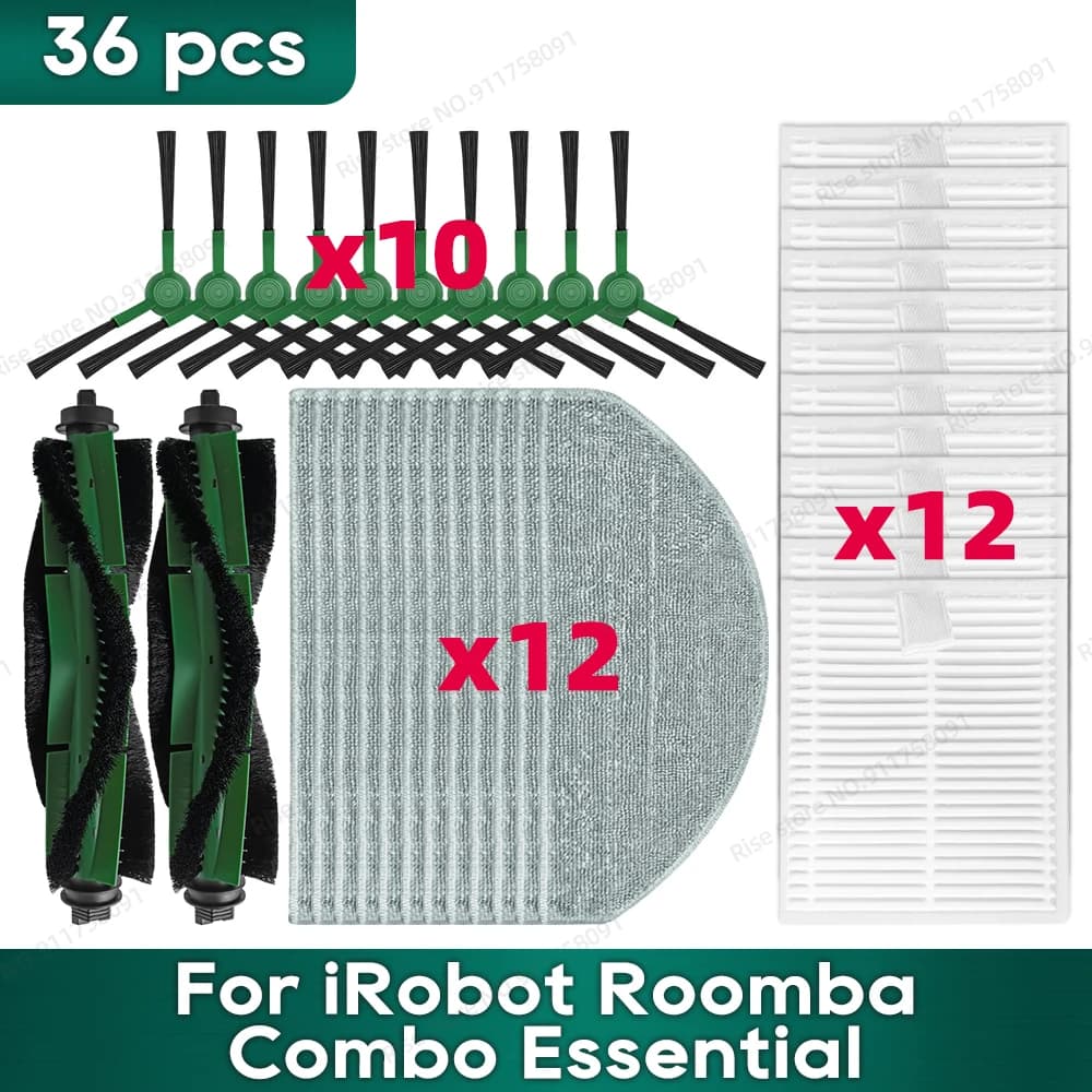 Compatible for iRobot Roomba Combo Essential, (Roomba Vac Essential), Roomba 105 / 105X Combo, Roomba 104 Combo Accessories