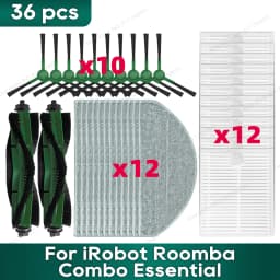 Compatible for iRobot Roomba Combo Essential, (Roomba Vac Essential), Roomba 105 / 105X Combo, Roomba 104 Combo Accessories