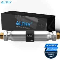 ALTHY AL-WS200 Whole House Water Descaler Scale Inhibition Softener System Large Flow Anti Limescale Corrosion & Hard water