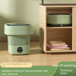 6L/11L Portable Folding Washing Machine Big Capacity With Spin Dryer Bucket for Clothes Travel Home Underwear Socks Mini Washer