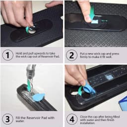 Wheel Tire Mop Cloth Water Cap Replacement for IRobot Braava 320 380 381 380T 390 390T Mint 4200 4205 5200 5200C