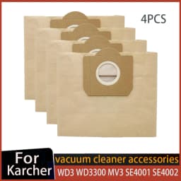 Dust paper Bags For Karcher WD3 WD3300 MV3 SE4001 SE4002 6.959-130 A2200 A2500 A2600 A2900 Vacuum Cleaner Garbage Bags