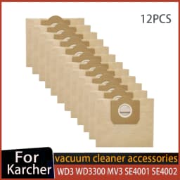 Dust paper Bags For Karcher WD3 WD3300 MV3 SE4001 SE4002 6.959-130 A2200 A2500 A2600 A2900 Vacuum Cleaner Garbage Bags