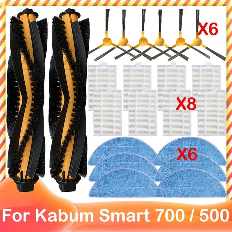 Compatible For Kabum Smart 700 / 500 / Blaupunkt Bluebot XBOOST / XPRO Main Side Brush Hepa Filter Mop Cloth Accessories Parts