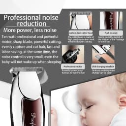 Kemei 9163 Professional Hair Cutting Machine Trimmer for Men Finishing Haircut Cordless Clipper Electric Shaver Beard Barber