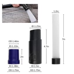 Universal Vacuum Cleaner Brush Nozzle 32 & 35mm Brush Head Cleaning Tool Long Flexible Flat Slim Suction Nozzle Head For Bed