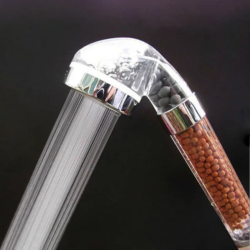 ATWFS Shower Filter Anion Tourmaline Supercharged Super Water-Saving Shower Heads Handheld Shower Spa Filter 088