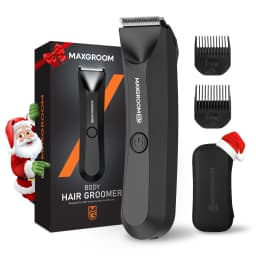 MAXGROOM Shaver for Men Ball Trimmer for Groin Pubic Grooming Body Hair Trimmer Replaceable Ceramic Blade Heads Electric Razor