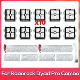 Compatible For ( Roborock Dyad Pro / Dyad Pro Combo / WD2H1A / A10 Ultra ) Soft Brush Roller Hepa Filter Accessory Part Spare