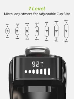 HiBREW 6in1 Capsule Coffee Machine Hot/Cold Multiple Espresso Cafetera Cappuccino Coffee Maker Dolce Gusto Nespresso Powder H1B