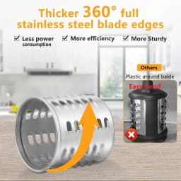Dishwasher Safe,Stainless Steel Slicer/Shredder Attachment for KitchenAid Stand Mixer, Salad Machine Vegetable Slicer Maker