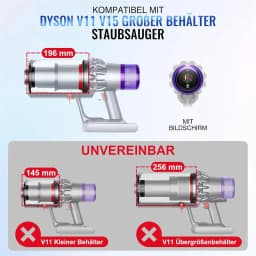 For Dyson V11 V15 SV14 SV15 SV22 Vacuum Cleaner, Spare Dust Bin, Cleaning Vacuum Cleaner and Cordless Components 970013-02 HEPA