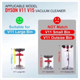 For Dyson V11 V15 SV14 SV15 SV22 Vacuum Cleaner, Spare Dust Bin, Cleaning Vacuum Cleaner and Cordless Components 970013-02 HEPA