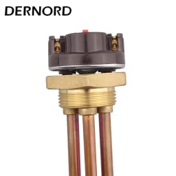 DERNORD 220V Electric Water Heater with Thermostat Temperature Control Switch 1 1/4 inch Thread DN32 Heating Element