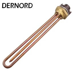 DERNORD 220V Electric Water Heater with Thermostat Temperature Control Switch 1 1/4 inch Thread DN32 Heating Element