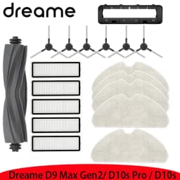 Dreame D9 Max Gen 2, Dreame D10s Pro Robot Vacuum Accessories Main Brush Filter Mop Rag Replacement Parts