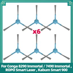 Replacement Parts Fit for Conga 8290/7490 Immortal, ROPO Smart Laser, Kabum Smart 900 Roller Side Brush Filter Mop Dust Bag