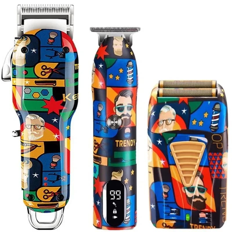 Hair Clipper Electric Hair Trimmer Shaver 100-240V Rechargeable Powerful Cutter Hair Cutting Machine Cordless Trimmer for Men
