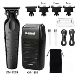 Kemei Hair Clipper Kit KM-2296 KM-2299 KM-1102 Men's Electric Hair Trimmer Machine Professional Hair Cutting Machine for Men