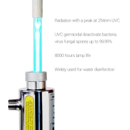 Coronwater 25W Lamp and Sleeve Quartz Packs Replacement to 6GPM Water Filter UV Disinfection