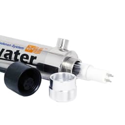 Coronwater 25W Lamp and Sleeve Quartz Packs Replacement to 6GPM Water Filter UV Disinfection