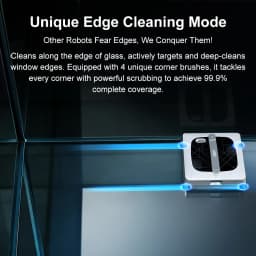 Window Vacuum Robot Cleaner ABIR WD10, Dual Roller System,6-Way Water Spary,10000Pa Suction,AI Chip,Smart Home Wall Glass Clean
