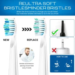 Toothbrush Heads For Fairywill Sonic Electric Toothbrush Replacement Du Pont Head FW-507/508/515/551/917/959/2011/D1/D3/D7/D8