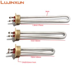 Lujinxun DN25/32mm Heater, 1.0" Electric Heating Element for Boiler Heater/Water Dispenser,110V/220V Heaters, 700W/1000W/1500W