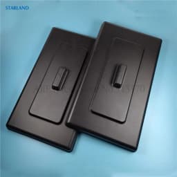 2 Pieces Top Hopper Big Lids Spare Parts Rectangle Covers Soft Ice Cream Machines New Fittings Replacements Length 34cm