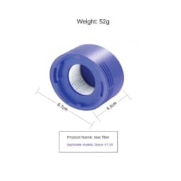 For Dyson V7 V8 Vacuum Cleaners Replacement Pre-Filter and Post- Filter Bottom Lid Top Fixed Sealing Ring of Dust Accessories
