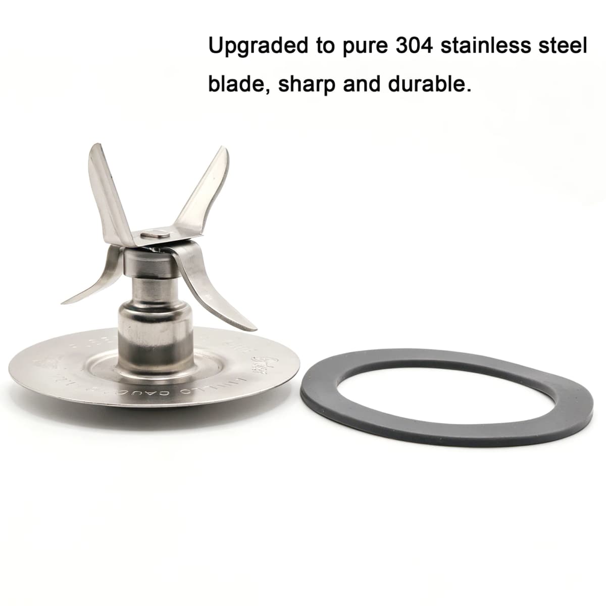 Blender Blade for Oster Ice Juicer Mixing Knife Quiet 4-Leaf Upgrade 304 Stainless Steel Blade Pure Copper Sealed Bearing