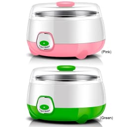 1L Yogurt Maker with Stainless Steel Container Electric Yogurt Maker with Constant Temperature Control for Homemade Yogurt Natto