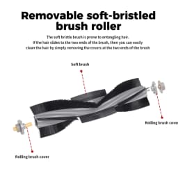 Replacements T10 X1 Main Brush/Cover Accessories For Ecovacs DEEBOT X1 OMNI/TURBO T10  OMNI/TURBO T20 PRO/X1S Pro Vacuum Cleaner