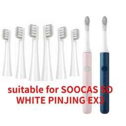 Replacement Toothbrush Head for SOOCAS EX3 SO WHITE EX3 PINJING EX3 Electric Toothbrush Head Soft Bristles Nozzles