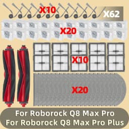 Fit For Roborock Q8 Max Pro / Q8 Max Pro Plus Main Side Brush Mop Cloths Filter Dust Bag Accessories Replacements