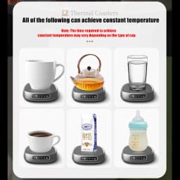2026 Thermostatic Heating Coaster USB Home Heating Coaster 3-speed Adjustment Heating 55 Degrees Constant Temperature