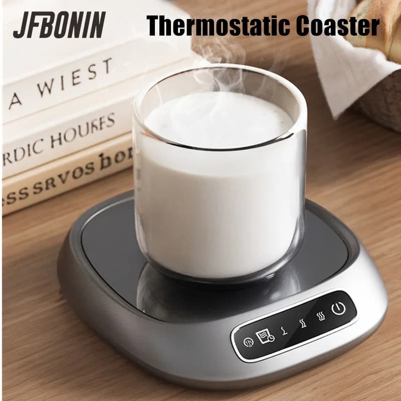2026 Thermostatic Heating Coaster USB Home Heating Coaster 3-speed Adjustment Heating 55 Degrees Constant Temperature