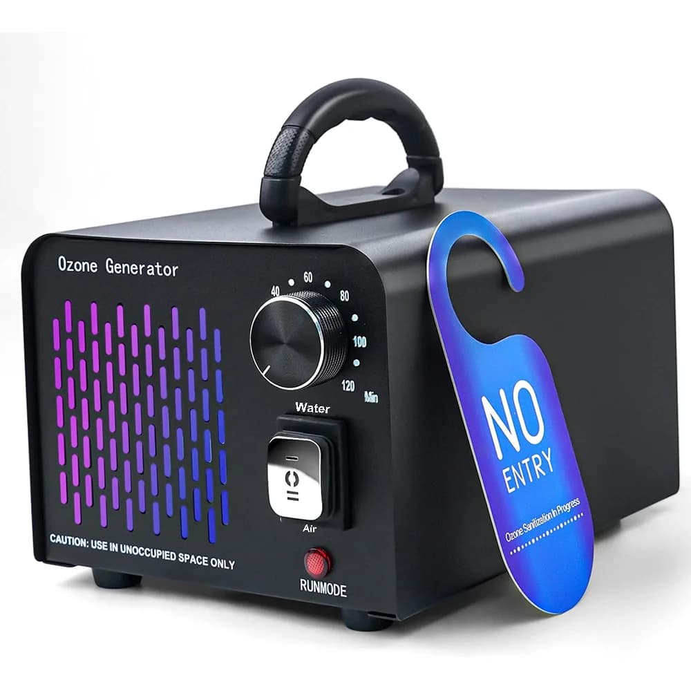 2in1 Ozone Generator 60g/h O₃ Output Air & Water Purification Modes Commercial Industrial Ozone Machine Ionizer Deodorizer