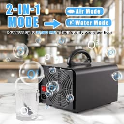 2in1 Ozone Generator 60g/h O₃ Output Air & Water Purification Modes Commercial Industrial Ozone Machine Ionizer Deodorizer